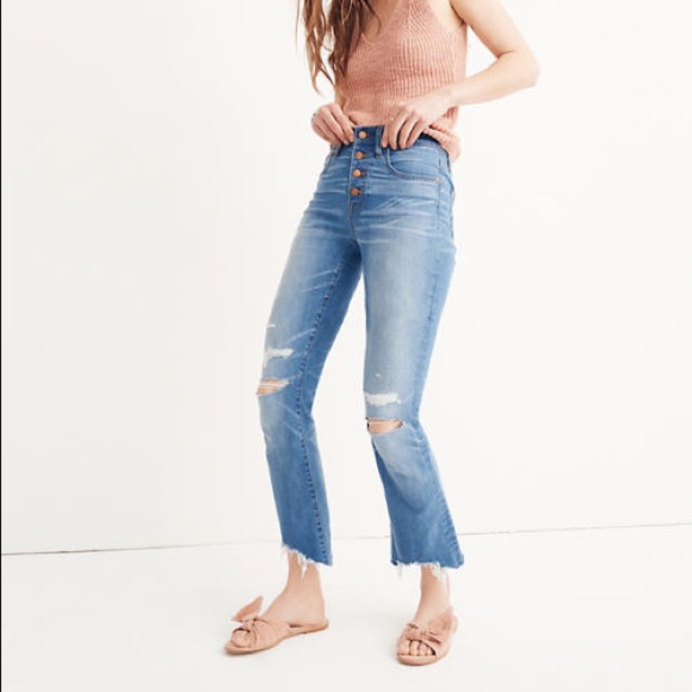 Cali Demi-Boot Jeans in Bronson Wash